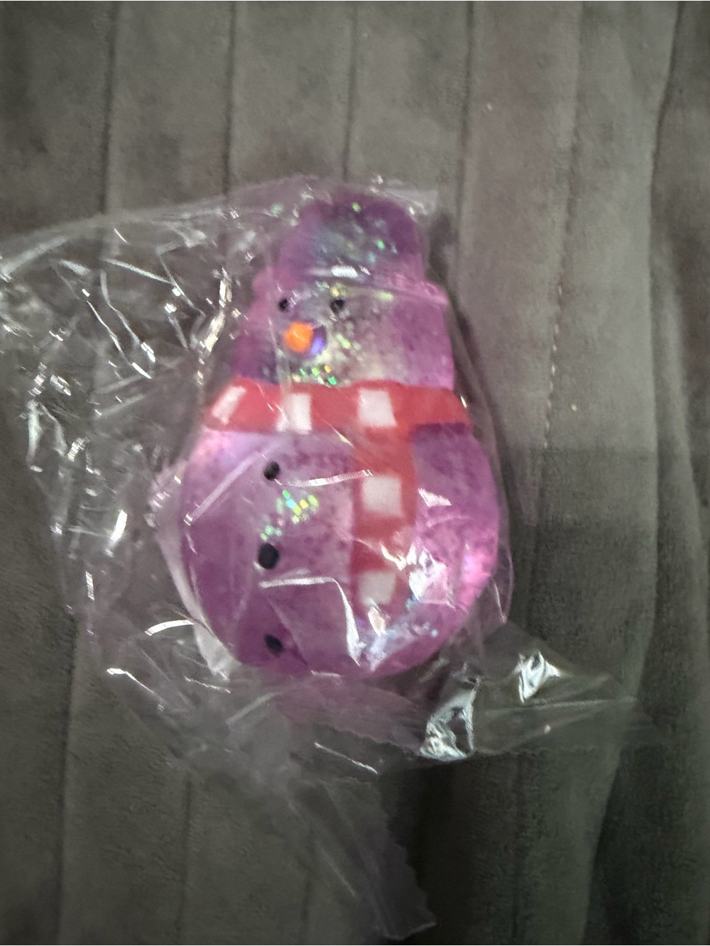 Purple snowman squishy dollar general